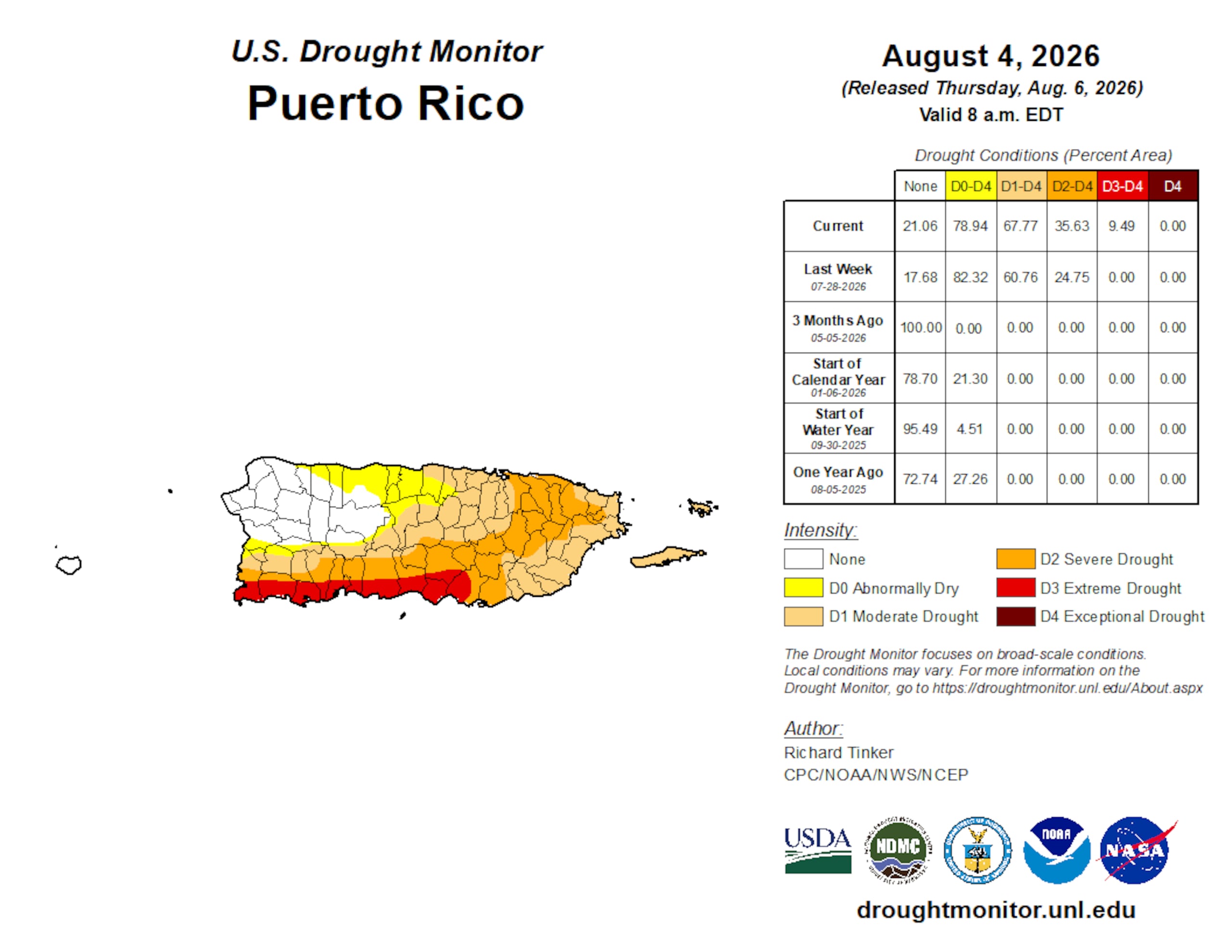 Extreme Drought Hits Southern PR: 11 Municipalities at D3, Federal Emergency Requested